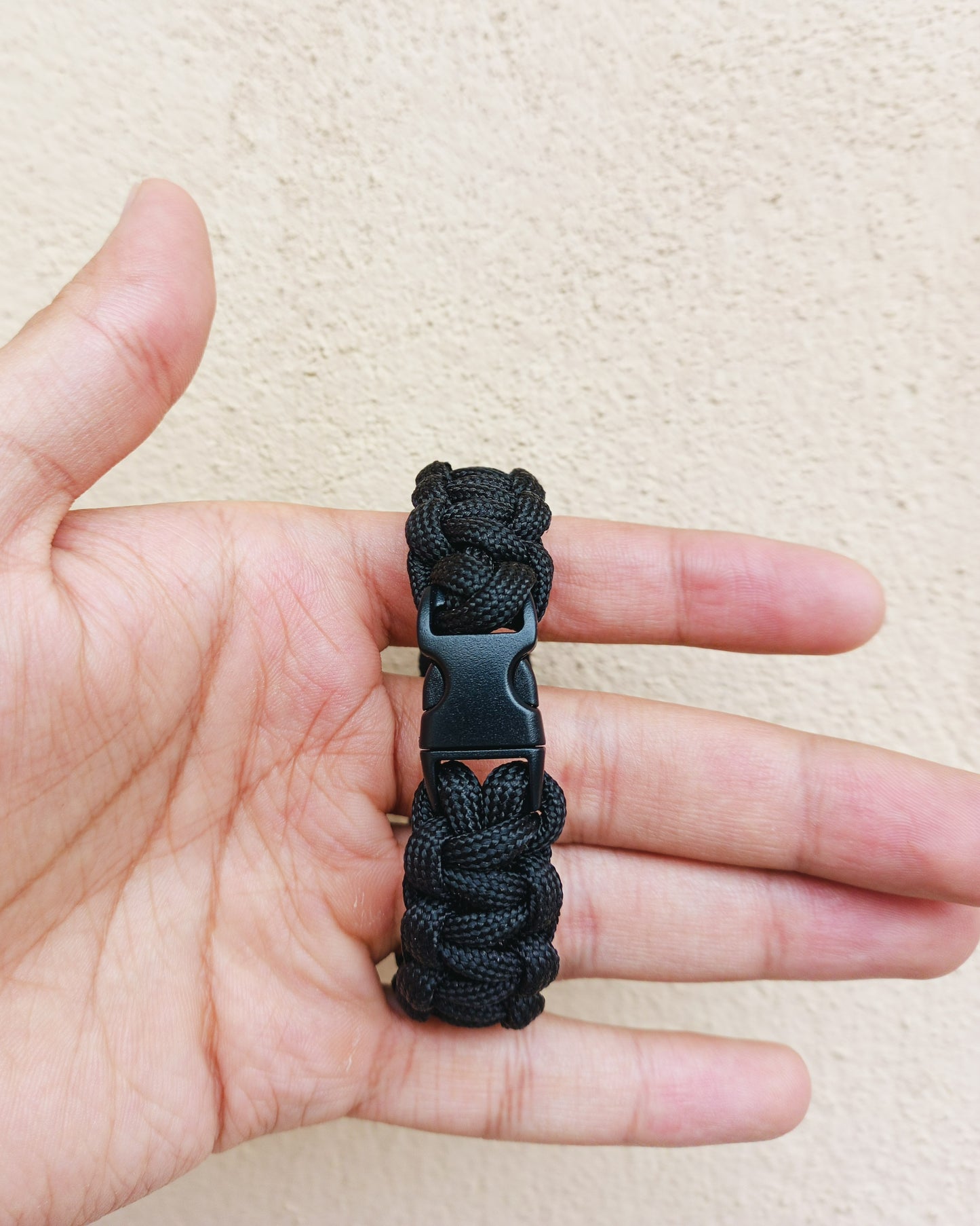 Paracord Bracelet - 4mm Black