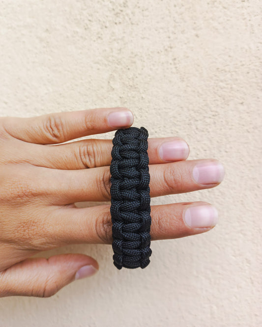 Paracord Bracelet - 4mm Black