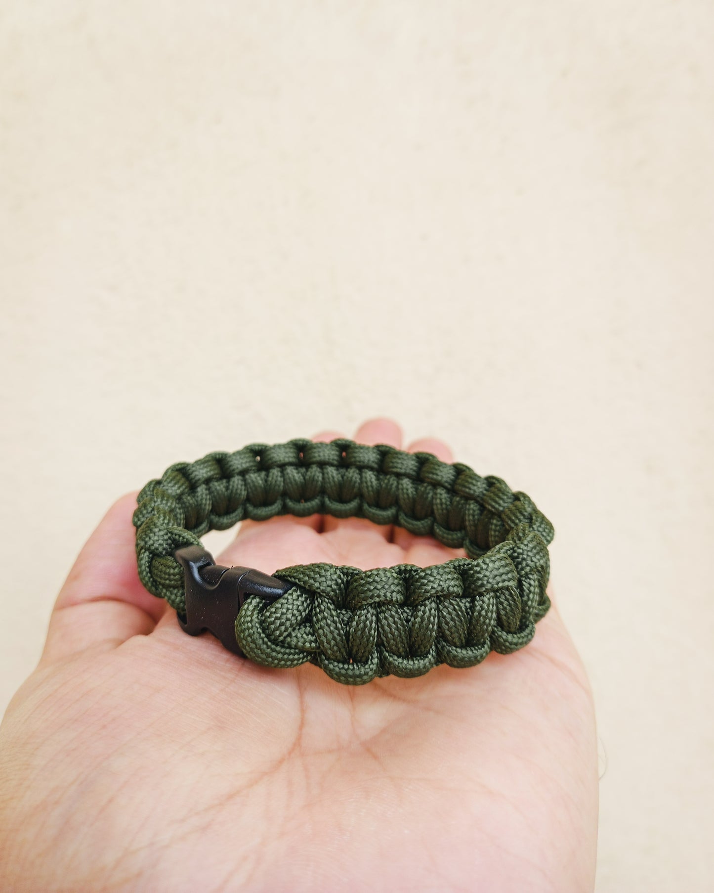Paracord Bracelet - 4mm Olive Green