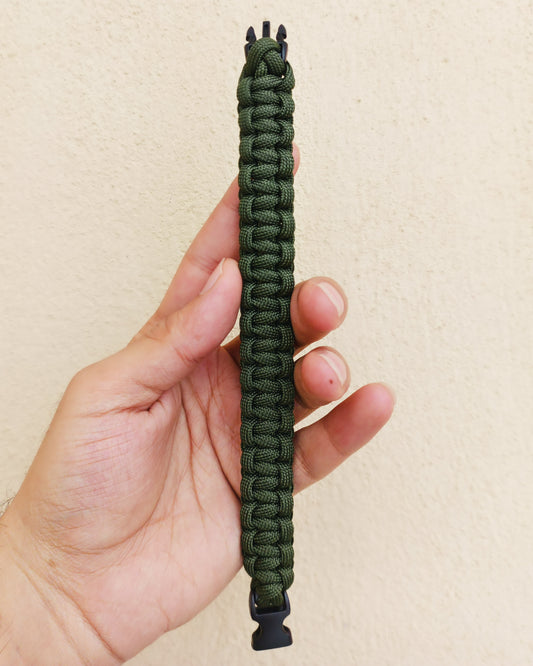 Paracord Bracelet - 4mm Olive Green