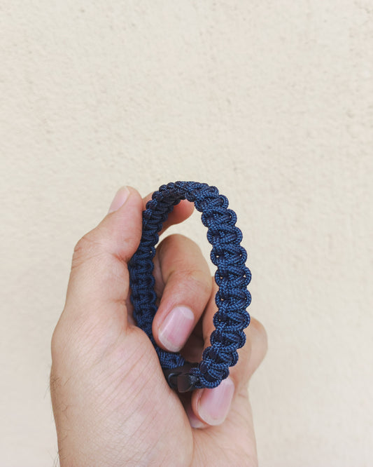 Paracord Bracelet - 2mm Navy Blue