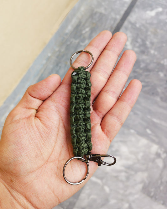 Paracord Keychain - Olive Green