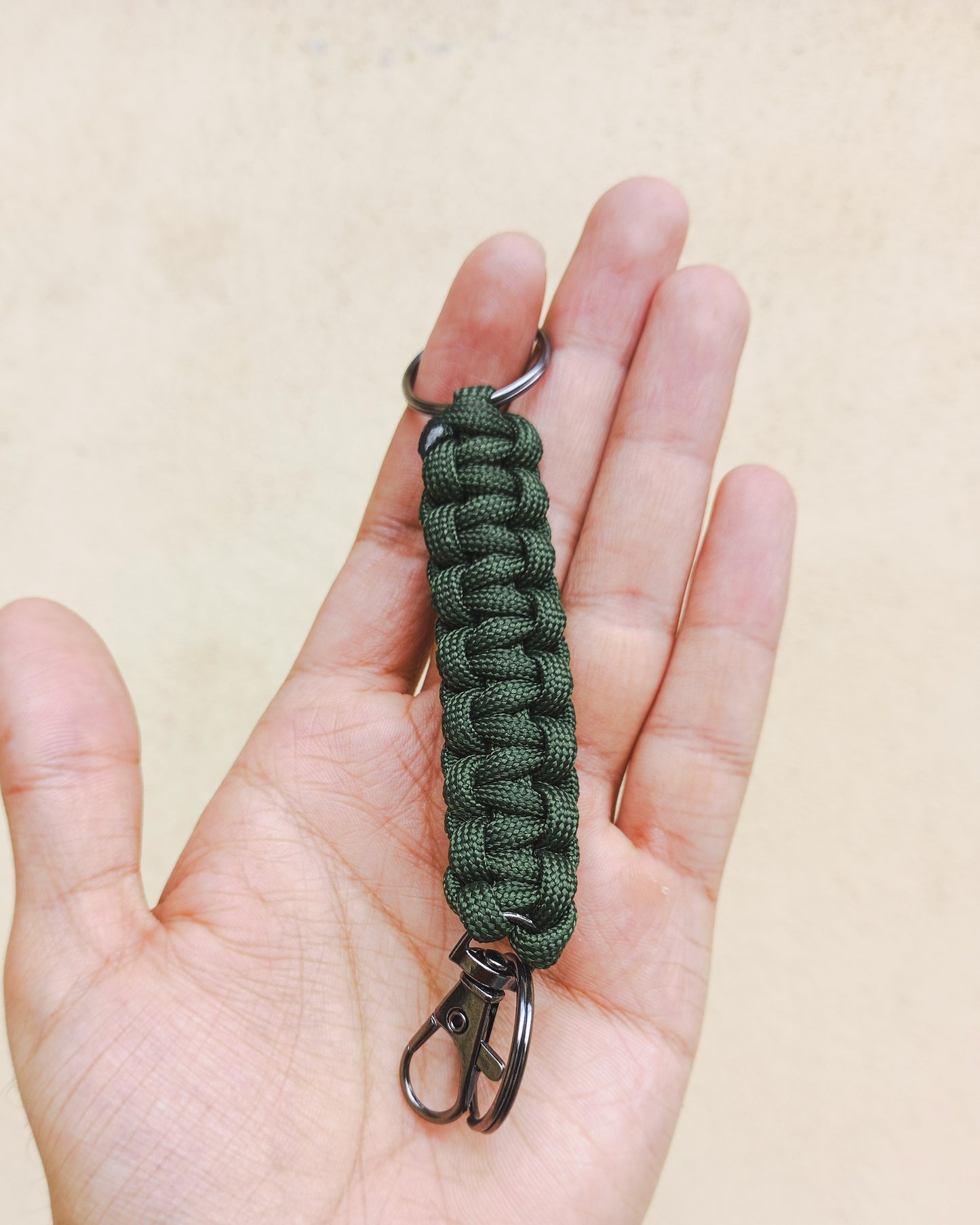 Paracord Keychain - Olive Green