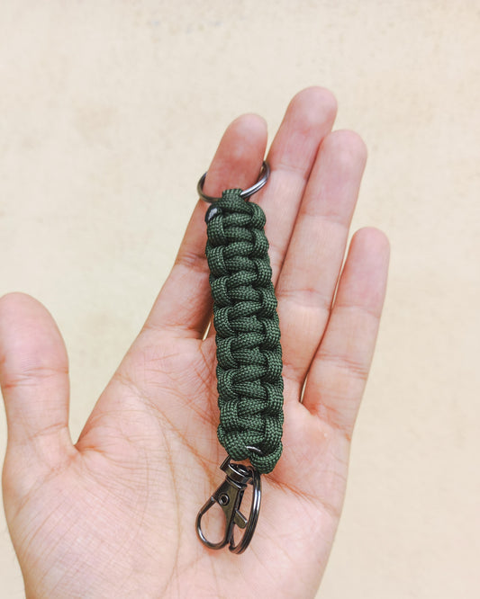 Paracord Keychain - Olive Green